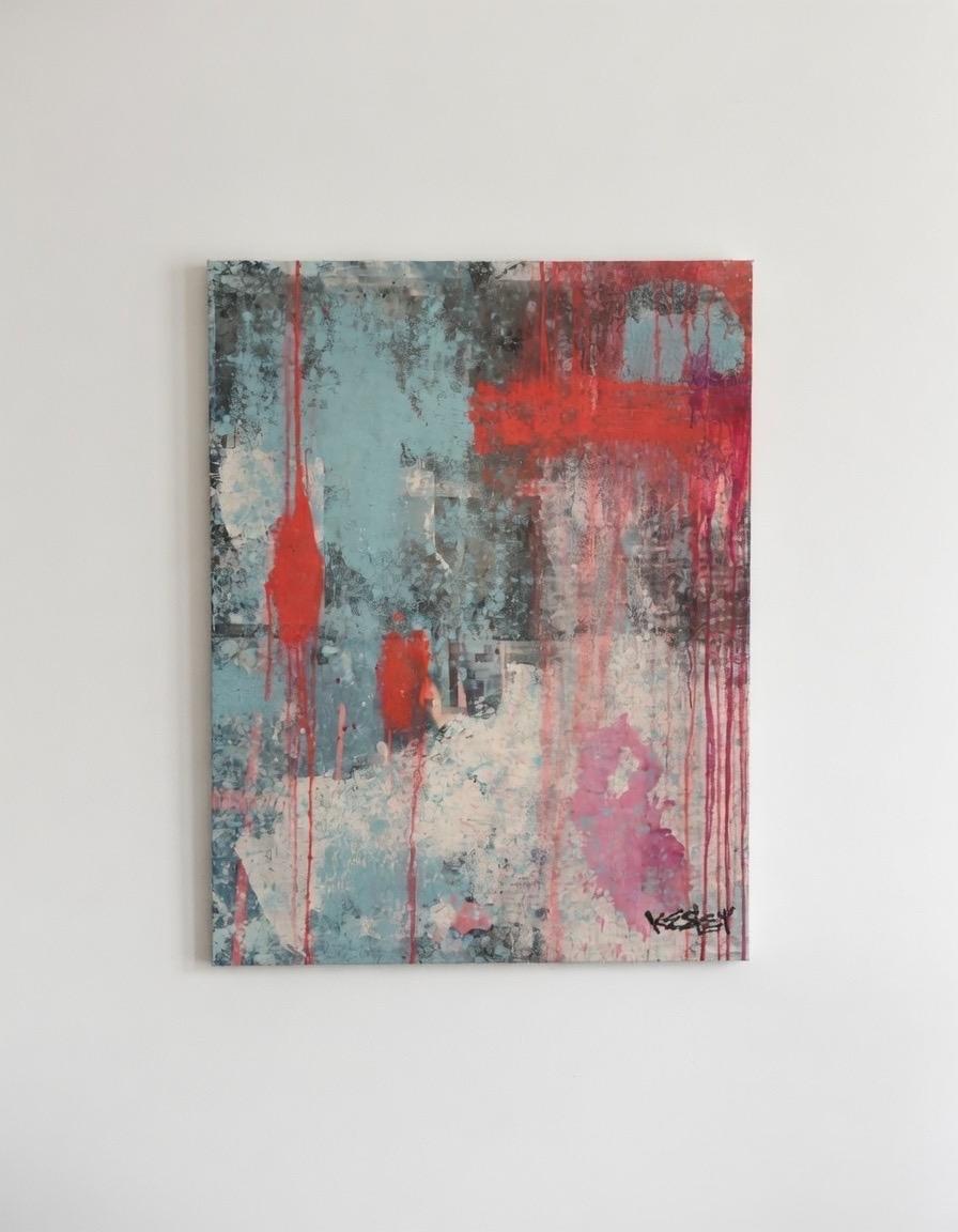 "ELEVATE" 42" x 52"  Mixed Media