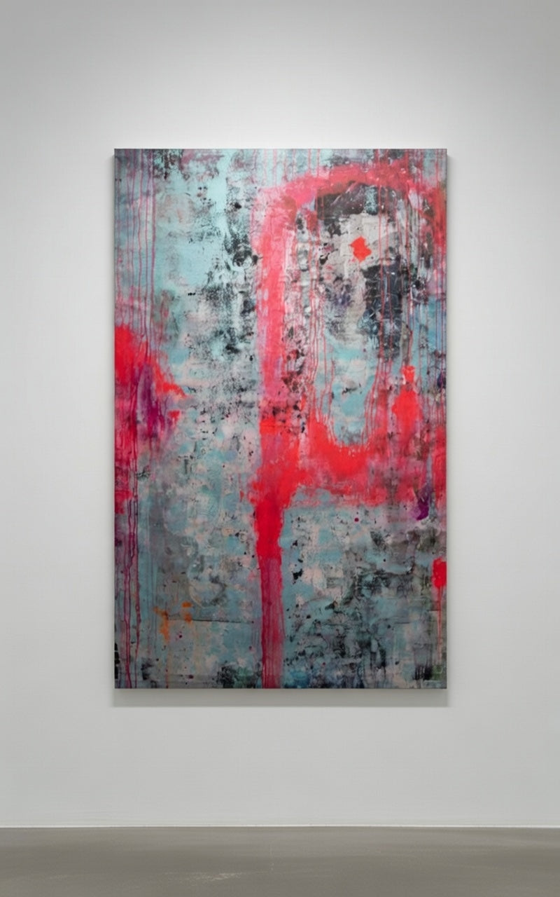 "SOLAR" 84" x 54"  Mixed Media